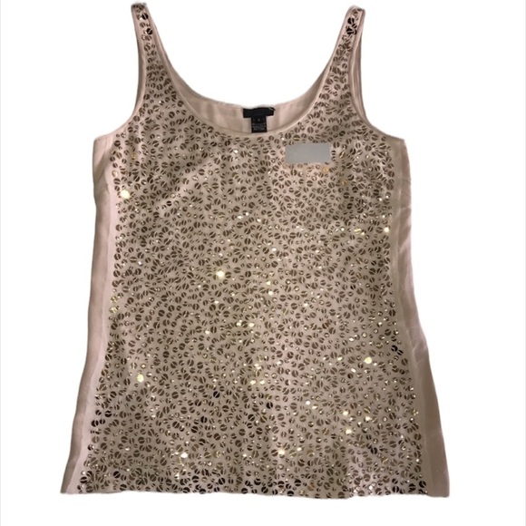 NWT J CREW Collection Sequin Silk Top Size 0 Party Holidays - Picture 4 of 12